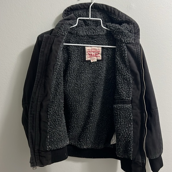 Kids Levi’s Hooded Canvas lined jacket Carhartt look alike size medium. - Picture 6 of 10